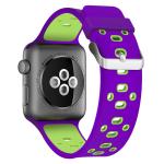Two tone colors 38 40 42 44 mm Silicone Watch Strap for Apple Watch