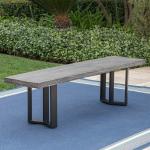 Outdoor Fiber Cement Furniture GRC Concrete Table With Sturdy Legs