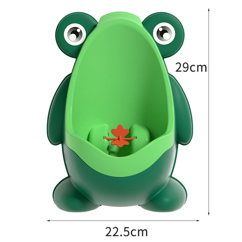 Baby Mobile Toilet Portable Frog Shape Children's Urinal for Boys Animal Pattern Type