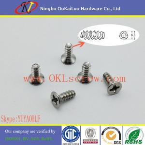 China 304 Stainless Steel Phillips Flat Head Plastite Screws for Plastic wholesale