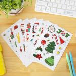 Waterproof Festive Stickers OEM Christmas Cartoon Stickers For Santa Claus