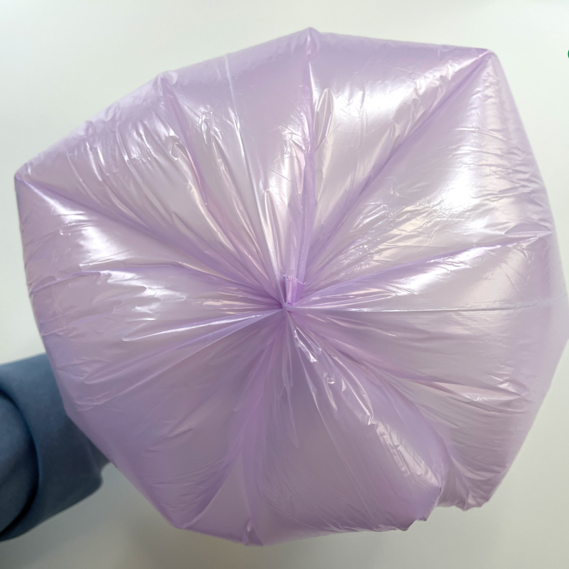 Offset Printing Surface Handling LDPE Plastic Trash Bag on Roll for Beige Garbage Can