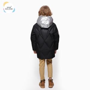 China Wholesale Insulated Boutique Clothing Long Stylish Kids Winter Black Puffer Boys Hooded Jacket wholesale