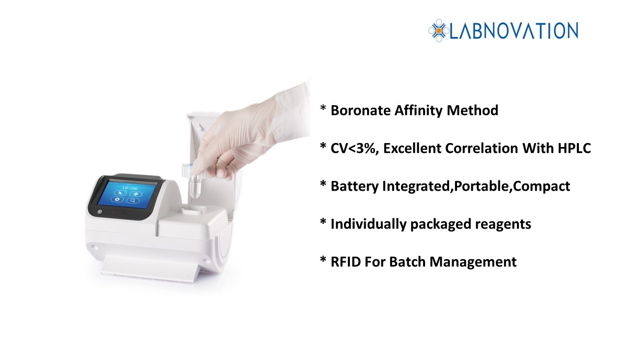HPLC Protable POCT HbA1c Analyzer For HbA1c Test IFCC Certificated