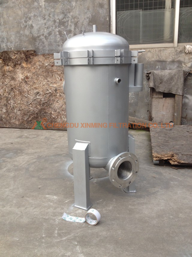 High Precision Eyebolt Structure Stainless Steel Filter Press SS304 Single Bag Filter Housing