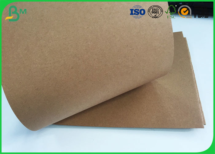 Brown Kraft Liner Paper Board 80gsm - 350gsm Stretching Resistance For Cement Bag Paper