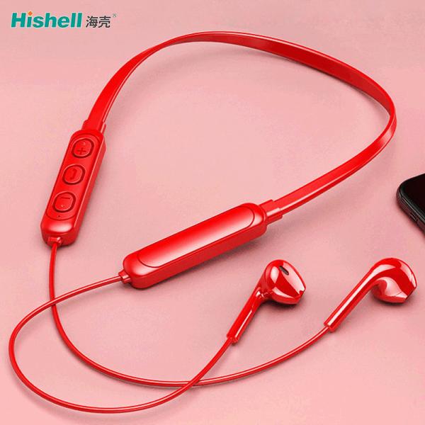 U Shaped IPX5 Wireless Neckband Headphones , Liquid Silicone HiFi Wireless