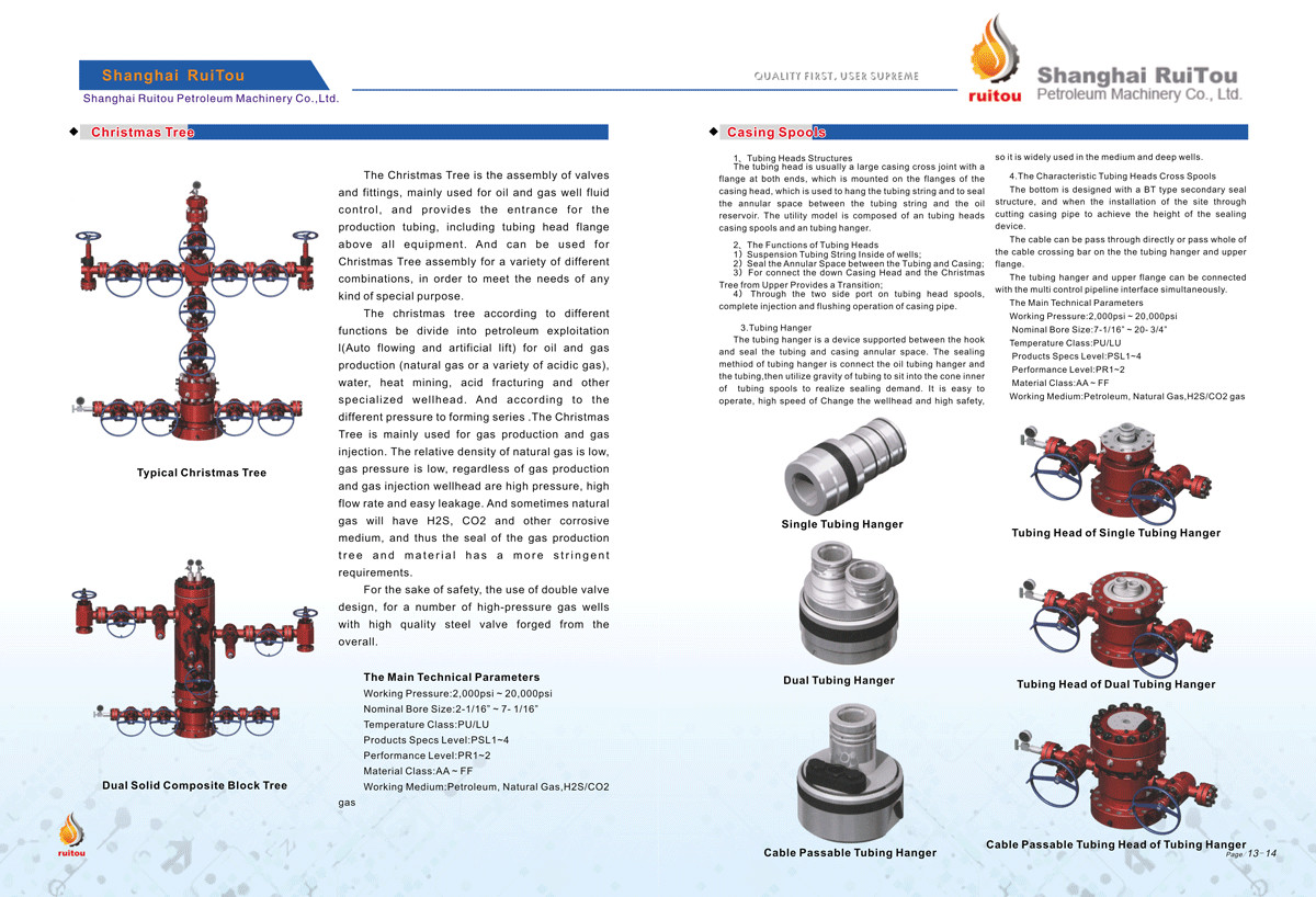 Oil Drilling API 6A 7-1/16" 10000psi PSL3,PR1,DD Grade Tubing Head Spool, Tubing Head Spool/Tubing Hanger Manufacturer