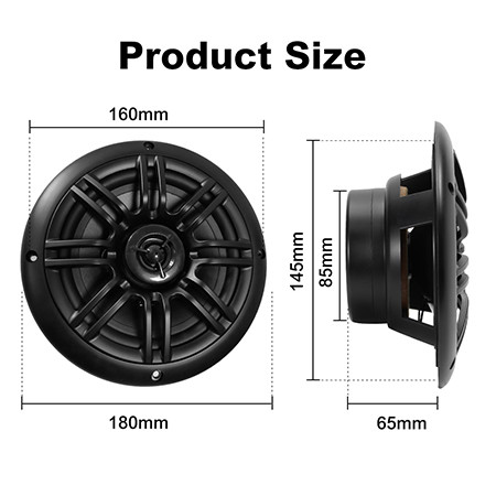 Wholesale Speaker Audio 60W Waterproof ABS Case 6.5 Inch Marine Speaker For Boat