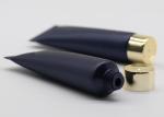 Black Surface Biodegradable Cosmetic Tubes 100ml With Golden Screw Cap
