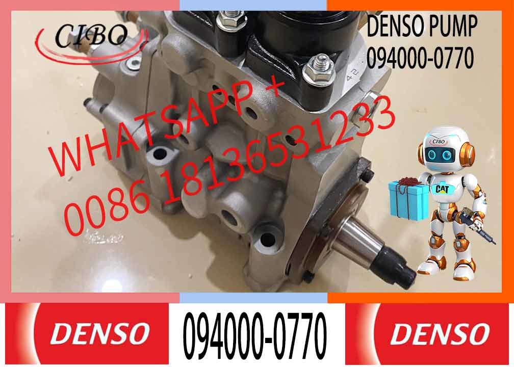 Common Rail Fuel Pump 094000-0770 Fuel Injection Pump 8-98167763-0 For ISUZU 6WG1