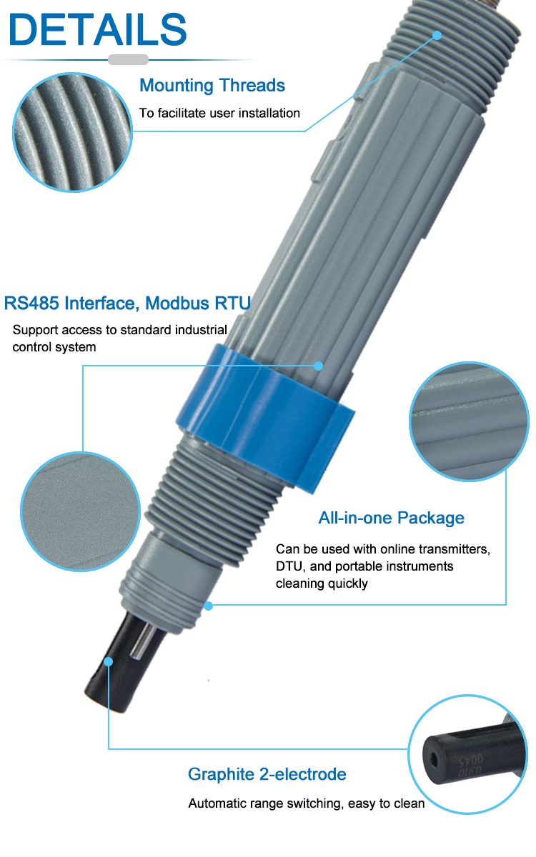 Electrically Isolated Digital Conductivity Electrode For Industrial Online Monitoring