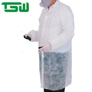 China Anti Fluid Disposable Laboratory Coats With Knitted Collar wholesale