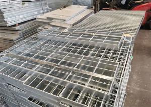 China SGS Industrial Serrated Carbon Steel Bar Grating Hot Dip Galvanized wholesale