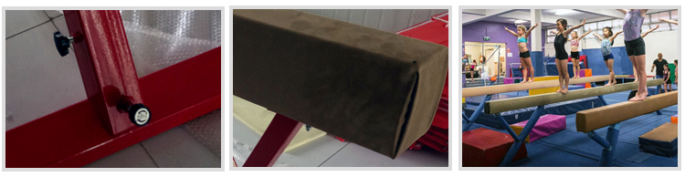 Gymnastics Gym Exercise Equipment Balance Beam And Mat For Home 400*10*80-120cm