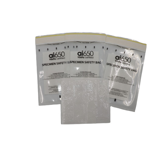 Disposable Medical Specimen Bag 95kpa Ziplock Sealing Biohazard Specimen