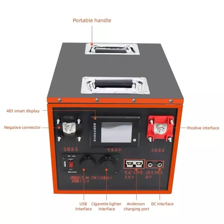 Rechargeable LiFePO4 12V Deep Cycle Lithium Battery 100Ah For RV Marine Camping