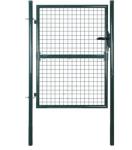 Green Garden Steel Fence Gates Hot Dipped Galvanized