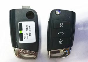China Black 3 Button VW Passat Car Remote Key , 56D 959 752 VW Flip Key Fob Case wholesale
