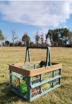 FOLDABLE PICNIC BASKET SUPERMARKET SHOPPING BASKET SHOPPING BASKET HAND BASKET