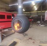 Real Flame Modern Hanging Wood Stove Suspended Ceiling Fireplace