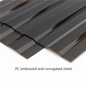 China Compact Polycarbonate Embossed Sheet 3mm 5mm wholesale