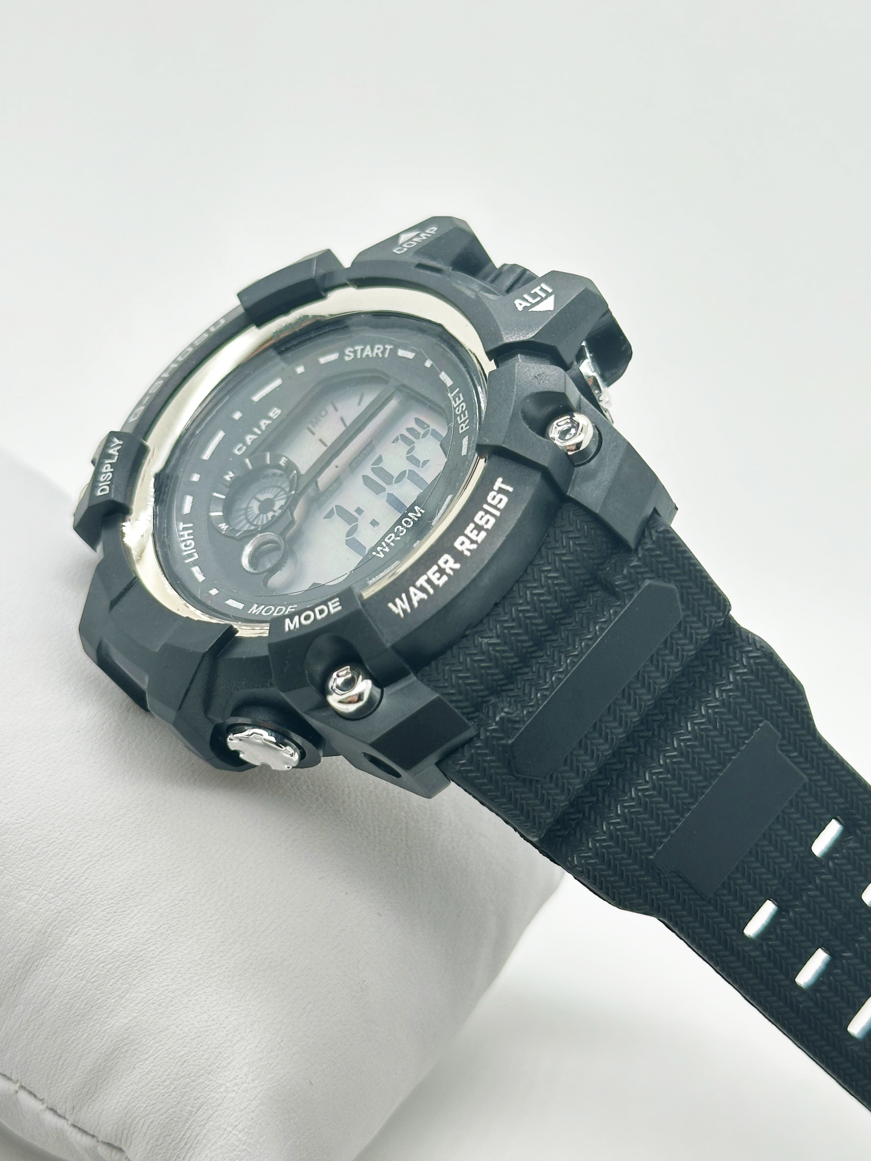 Digital Men's Silicone Band Sports Watch Water Resistant Gift Watches