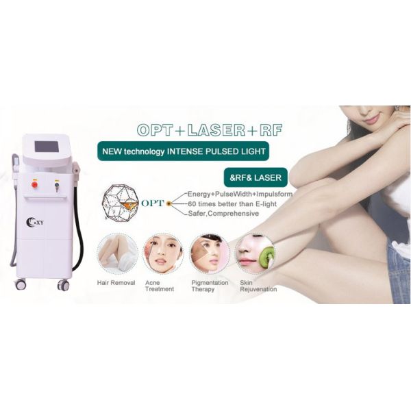 3 In 1 SHR IPL Hair Removal Machine Yag Laser Tattoo Removal Machine