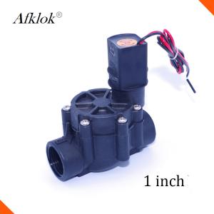 China 9-20V DC Latching 1 inch Plastic Electric Water Solenoid Valve 220V AC wholesale