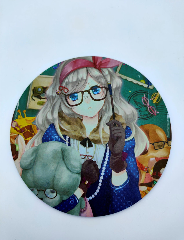 Anti Slip Coffee Table Cup Coaster 2D Design Inkjet Printing