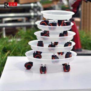 China 30cm 4 Rollers Movable Oem Plastic Flower Pot Base wholesale