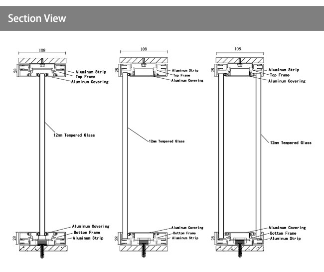 New Modern Customized Demountable glass partition soundproof office Partition Glass Wall