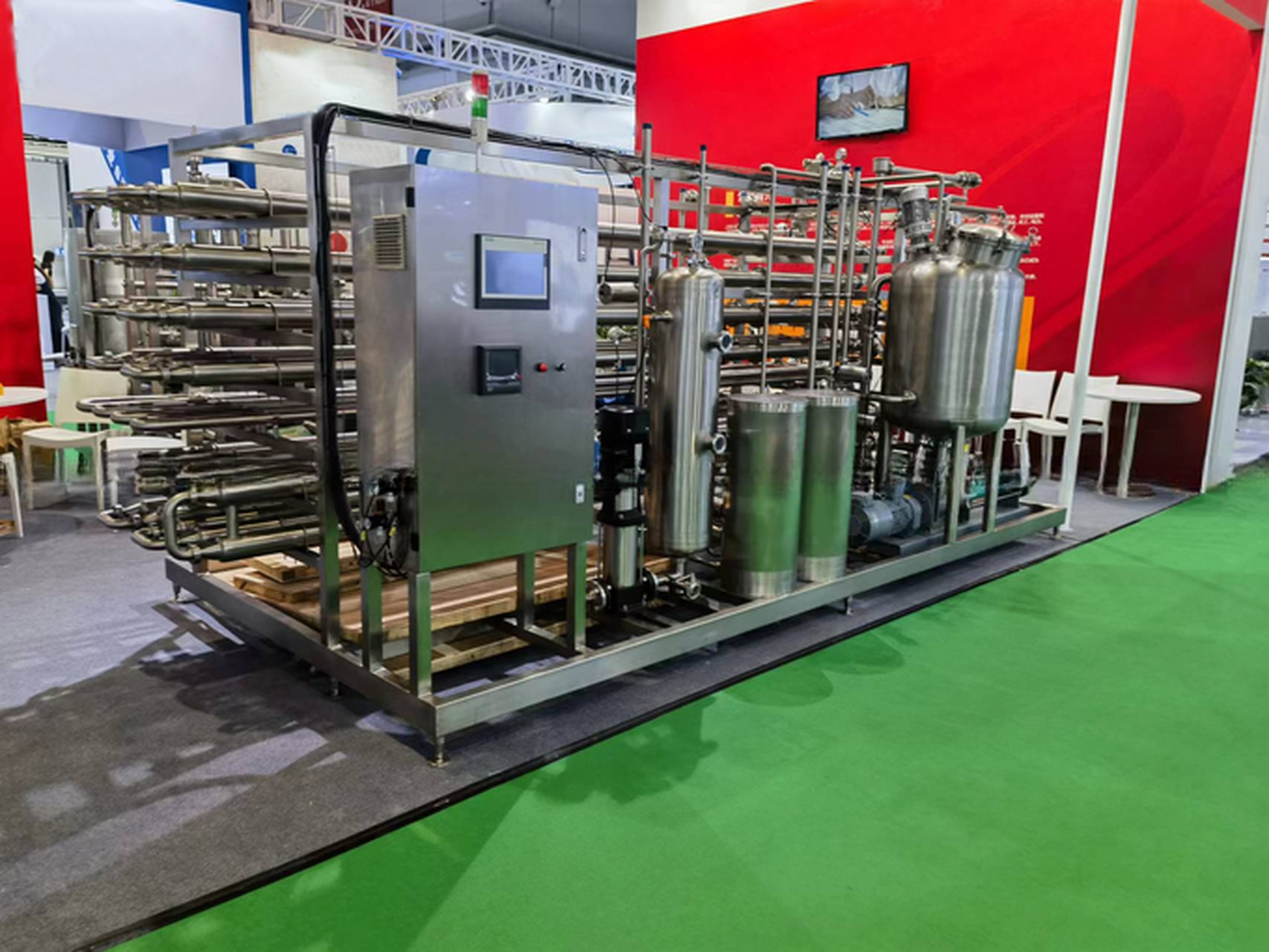 Tomato Strawberry Paste Tube in Tube Pasteurizer For Sterilizing Tomato Paste Processing Line