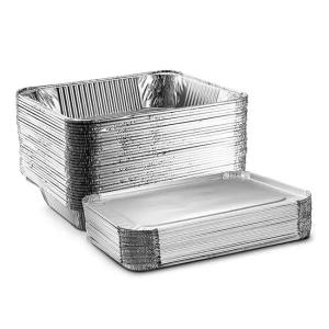 China 9g 850ml Oblong Aluminum Foil Serving Plate for Cooking wholesale