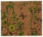 Promotional Nature Cork Fabric/Leather for bag and shoes making with PU backing