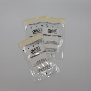 China Medical Test Biological Zipper 95kPa Biohazard Bag Custom Made wholesale
