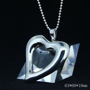 China Fashion Ladies Women Girls Stainless Steel Loving Heart Shapped Necklace Pendant LPH216-1 wholesale