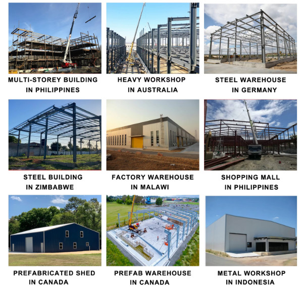Customized Prefabricated Plants Sheds Steel Structure Warehouse Prefab Workshop Metal Building