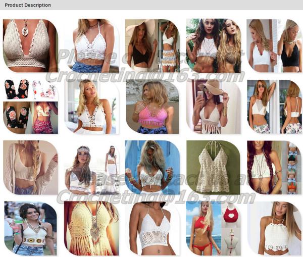 Sexy Crochet Crop Top Tank Women Lace Trim Camisole T Shirt Women Blusas