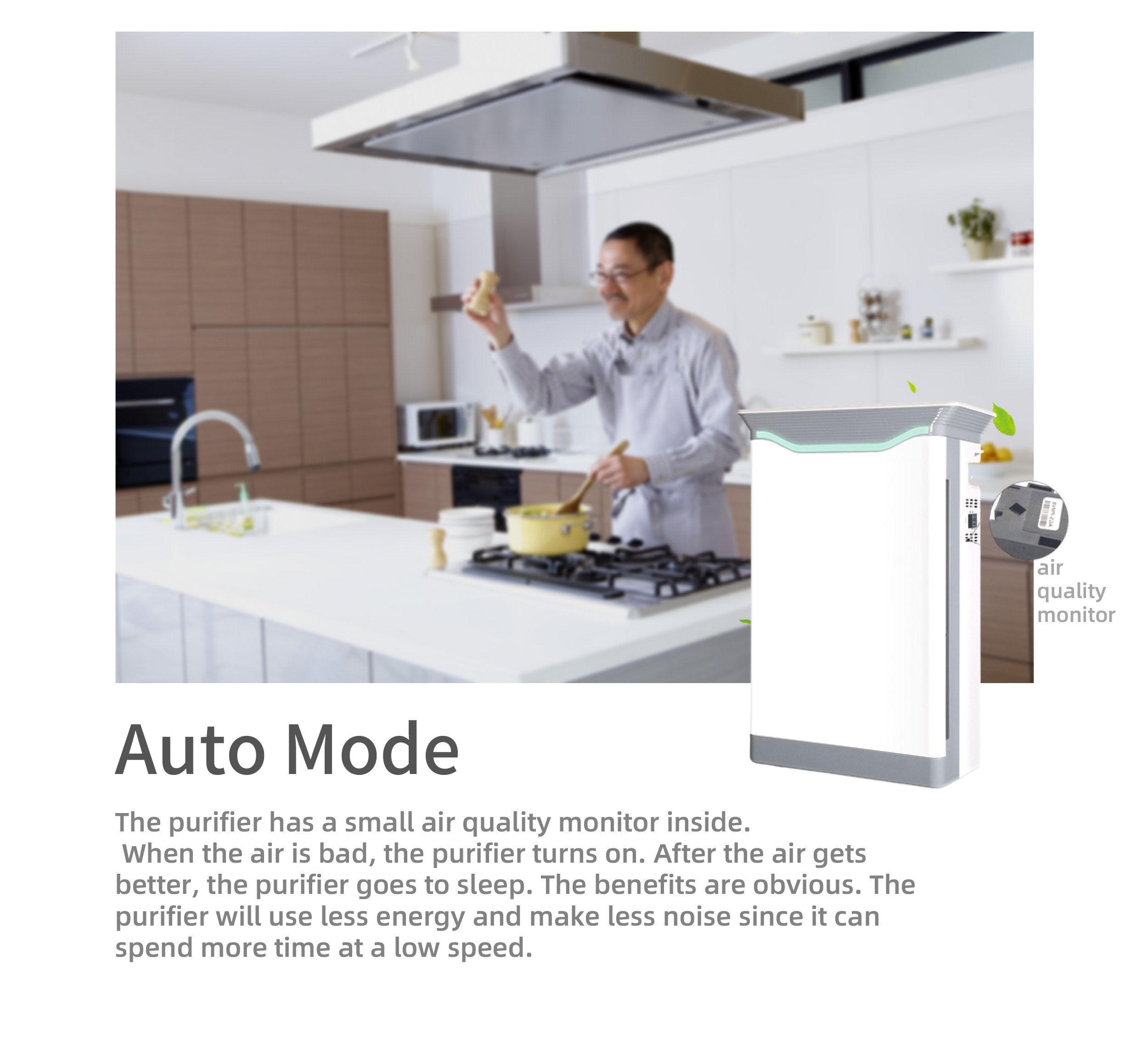 HOMEFISH OEM Air Scent Diffuser HEPA Filter Smart Air Purifier 220V