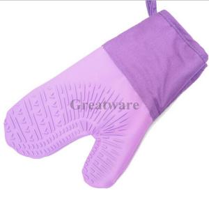 China Heat Resistant Silicone Gloves Cotton Padded Liner on sale