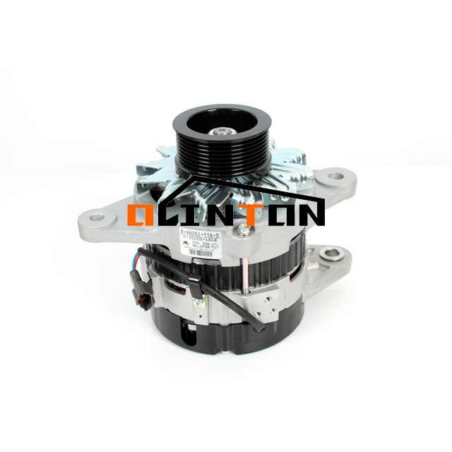Professional Excavator Generator Assembly for ZX200-3 4HK1 Alternator 8-98092116-0 Top-