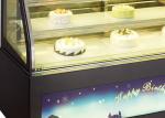 Transparent Glass 1220mm 670W Cake Display Fridge
