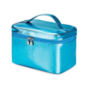 China Waterproof Blue Cylinder Bucket Wash PU Leather Bag wholesale