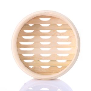 China Round Pastry Wooden Cooking Utensils Handmade Bamboo Food Steamer wholesale