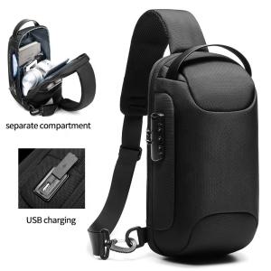 China Factory wholesale waterproof fashion anti theft crossbody chest shoulder sling bag for men wholesale