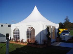 China Waterproof White PVC Pagoda Party Tent For Outdoor Party Events Cold Resistant wholesale