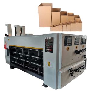 Automatic Full Plc Multicolors Printing Slotting Die Cutting Machine The small