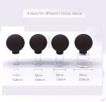 Facial Cupping Therapy Sets Cup Massage,4 Pieces Silicone Vacuum Suction