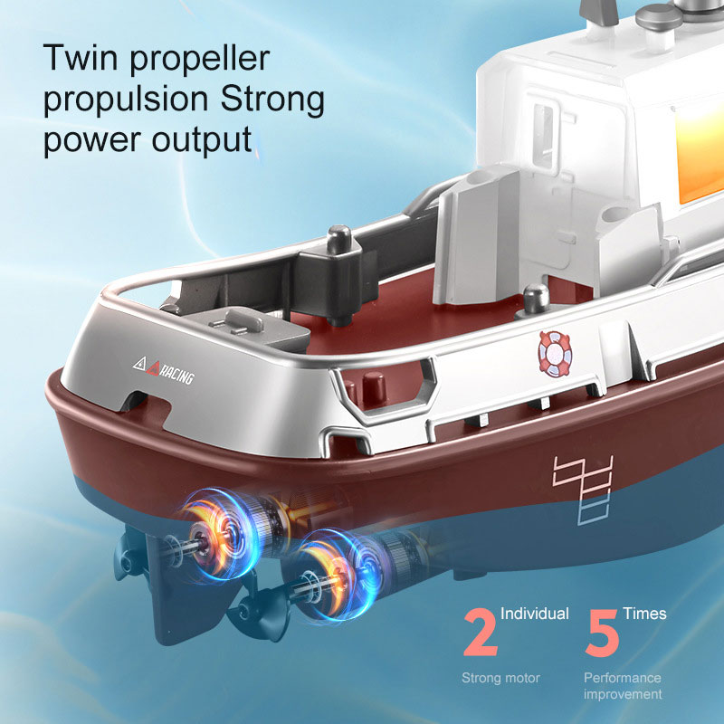2 CHANNELS Control Channels Remote Control Ship for Kids Electric Charging Toy Ship